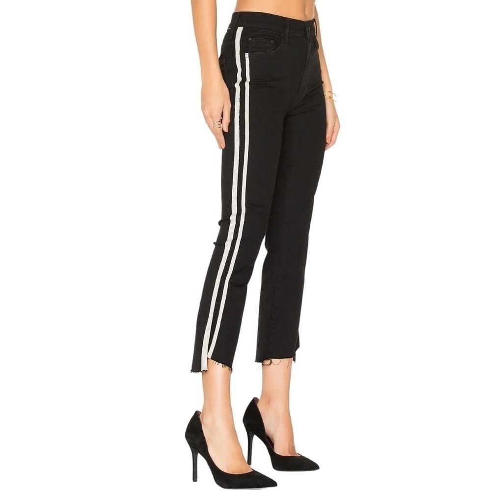 MOTHER x REVOLVE‎ The Insider Crop Step Fray in Guilty Racer